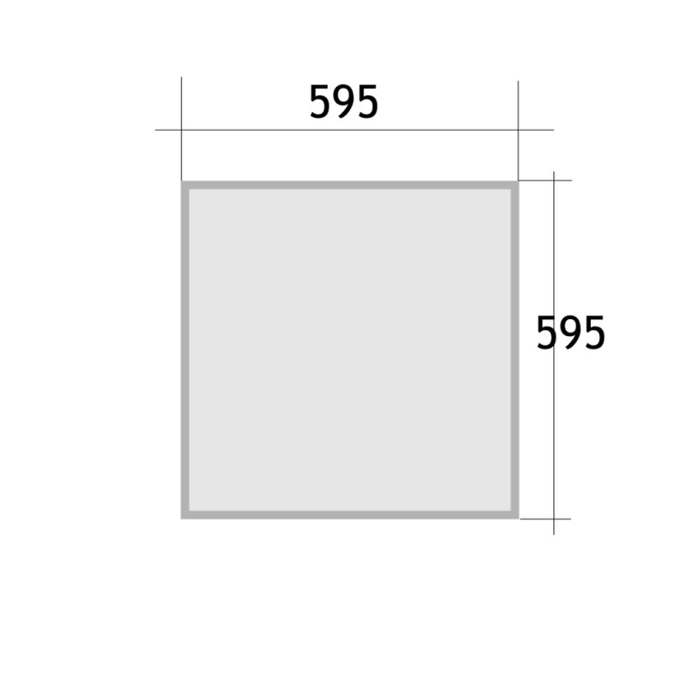 Jandei panel led 60W 60x60cm 6000K marco blanco iluminación led empotrar empotrable luz techo luces techo luz empotrable