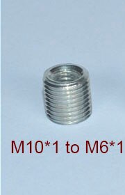 Adaptateur de tube creux fileté M6 à M10, M8 à M10, M10 à M14, coupleur fileté intérieur et extérieur, 5 pièces: Gris clair