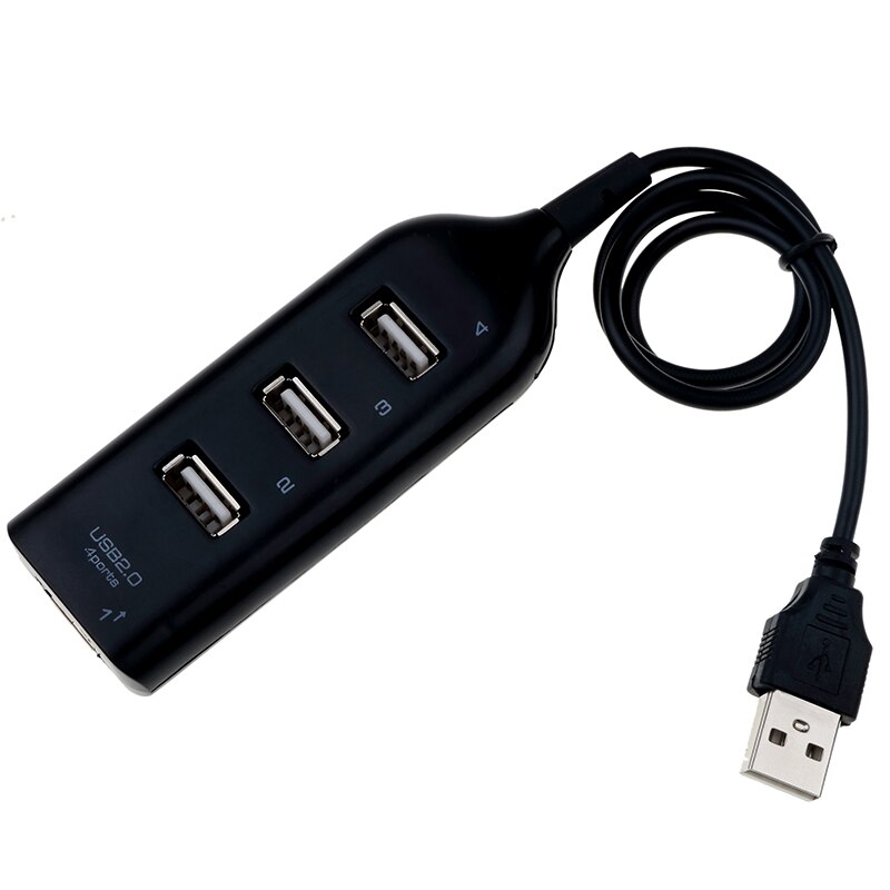 Hub Adapter USB Hub Mini USB 2.0 Hi-Speed 4-Port Splitter For PC Laptop Notebook Receiver Computer Peripherals Accessories