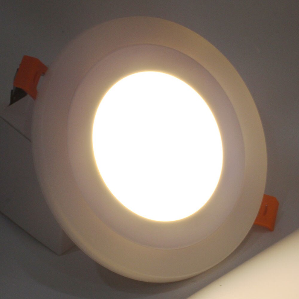 RGB LED Downlight 3W 6W 12W 18W Ronde Vierkante Verzonken Lamp AC 85-265V led Lamp Slaapkamer Keuken Indoor LED Spot Verlichting: Round Warm White / 6w