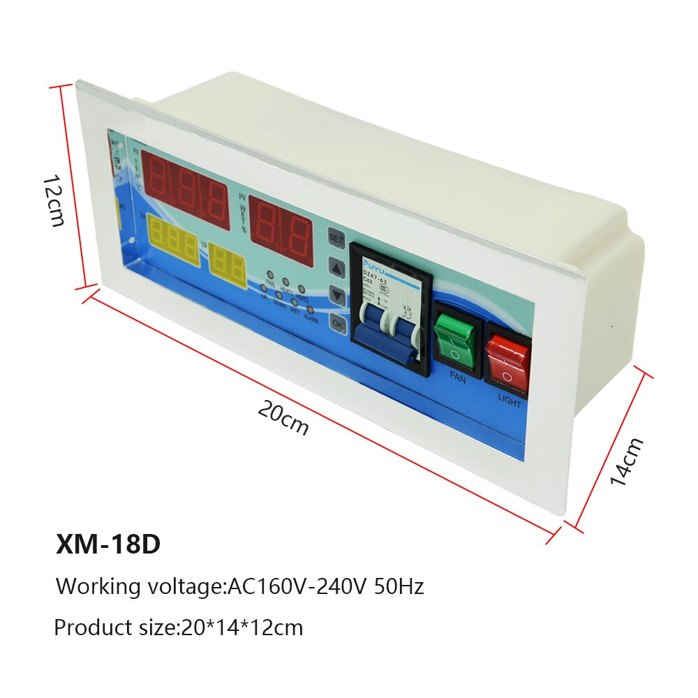 1 Set Incubator Accessories Full Function Temperature And Humidity XM-18D Incubator Controller