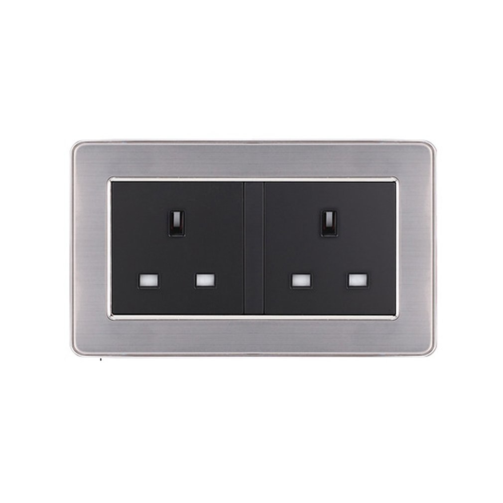 Home UK Square Socket Panel Home Security Socket Panel Wall Power Socket Panel Wall Concealed Socket Panel