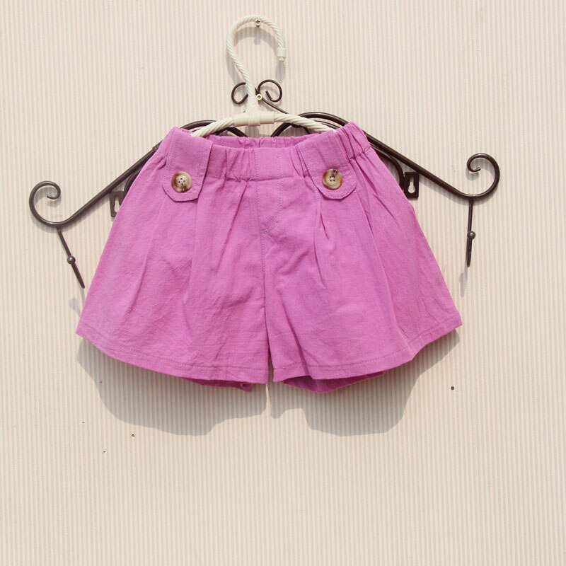 Été mère fille vêtements enfants Shorts pour adolescent tout-assorti coton blanc Shorts filles enfant en bas âge enfants vêtements 2T-16Y
