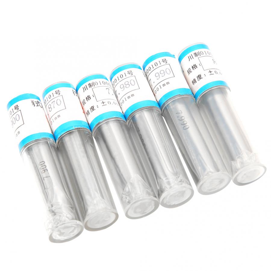 50 stuks 7.51-8mm Plug Pin Gage Set 0.001mm Tolerantie Lager Stalen Precisie Tool Hoek Gauge Pin gage Set