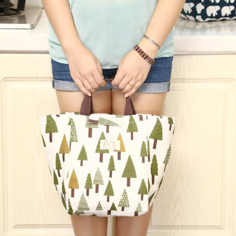 Female Lunch Food Box Bag Insulated Thermal Food Picnic Lunch Bags For Women Kids Men Cooler Tote Bag Case