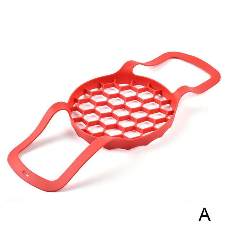 Pressure Cooker Sling Silicone Steamer Lifter Accessories Heat Cookers Mat Pad Insulated Crock Rack Pot Kitchen Drain Egg G4G0: Red