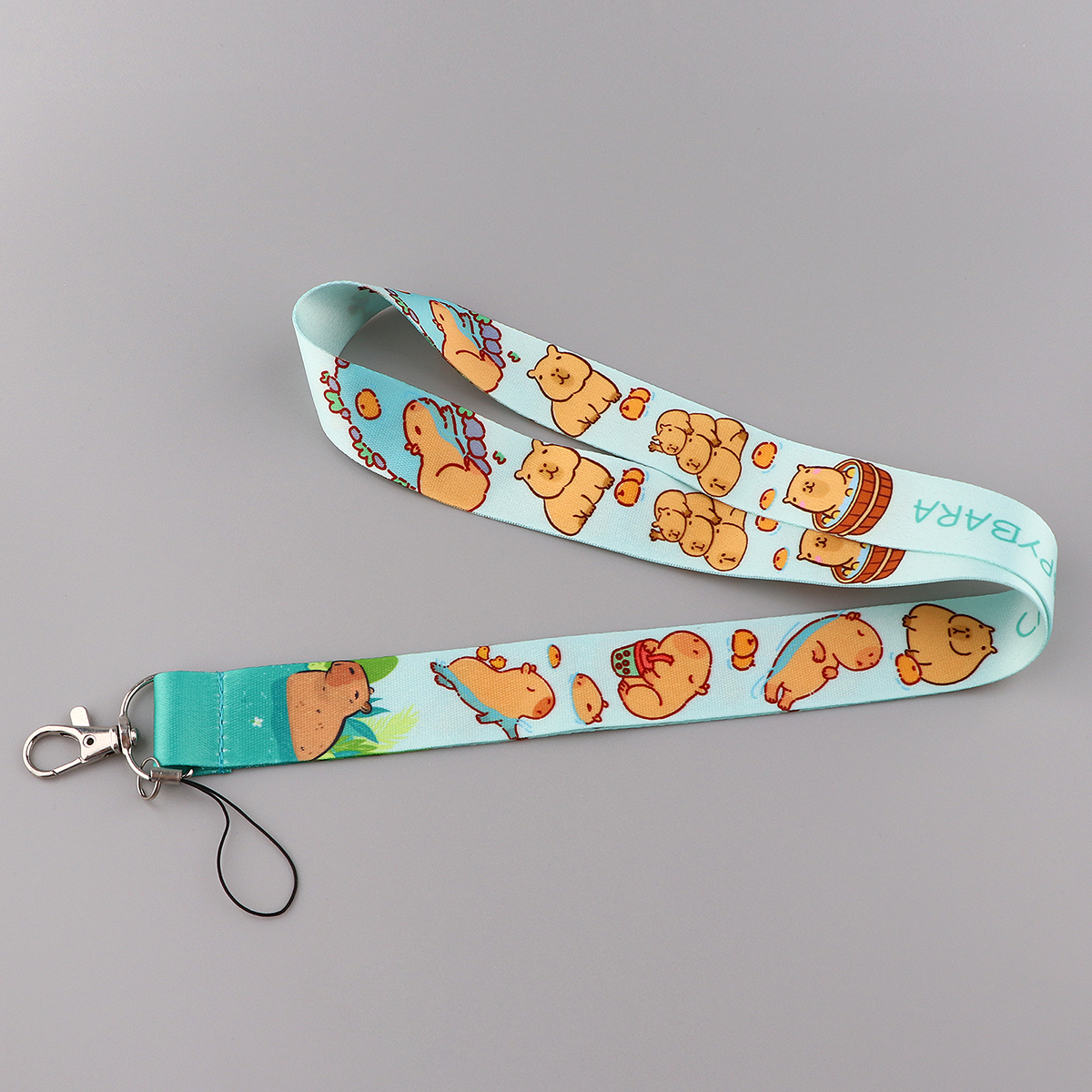 Cute Capybara Lanyard for Keys Neck Strap ID Card Badge Holder Cell Phone Strap Key Chain Key Holder Key Rings Accessories