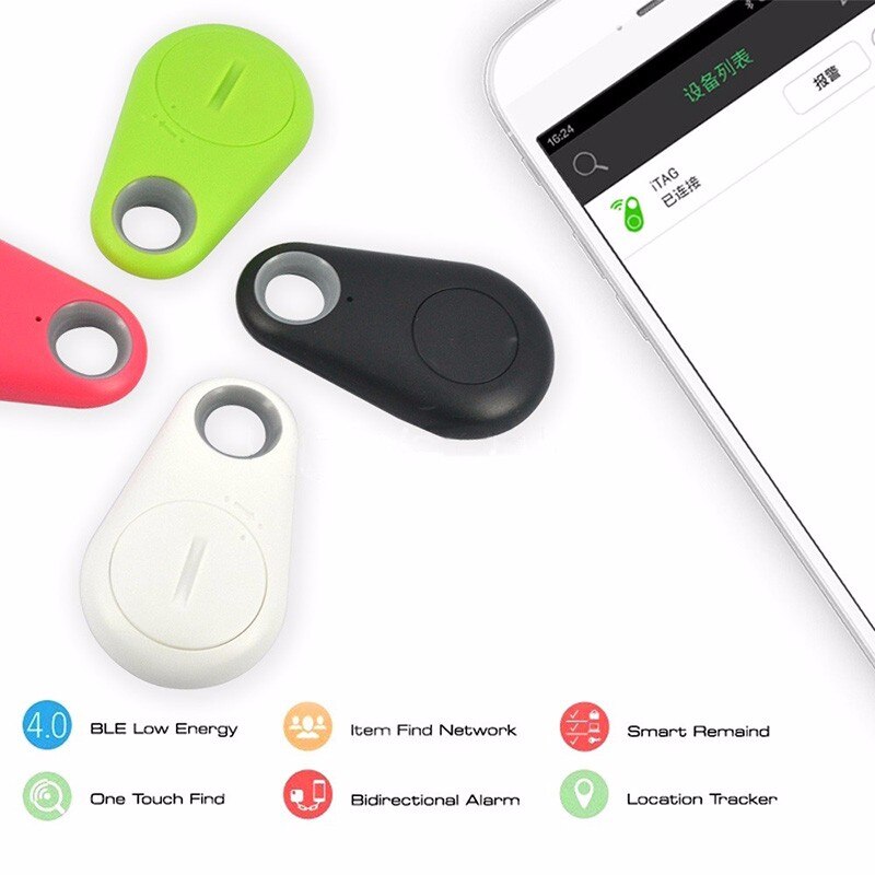 Alarma antipérdida con etiqueta inteligente para niños, rastreador inalámbrico compatible con Bluetooth, localizador GPS para billetera y Bolsa, 5 piezas