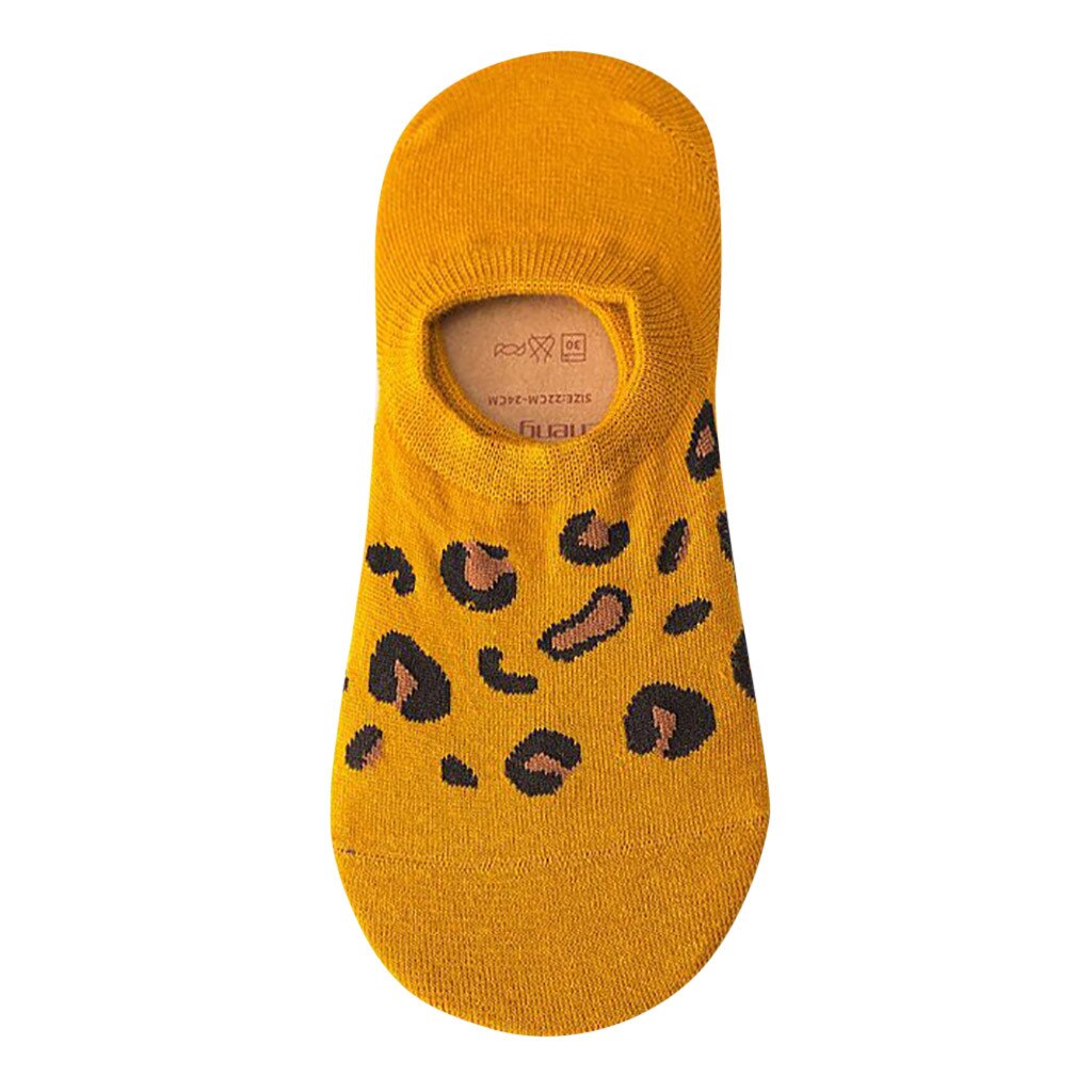 Gratis struts leopard bomullsstrumpor kvinna tofflor kort ankel mjuka korta strumpor båtstrumpor andas casual dam rolig strumpa