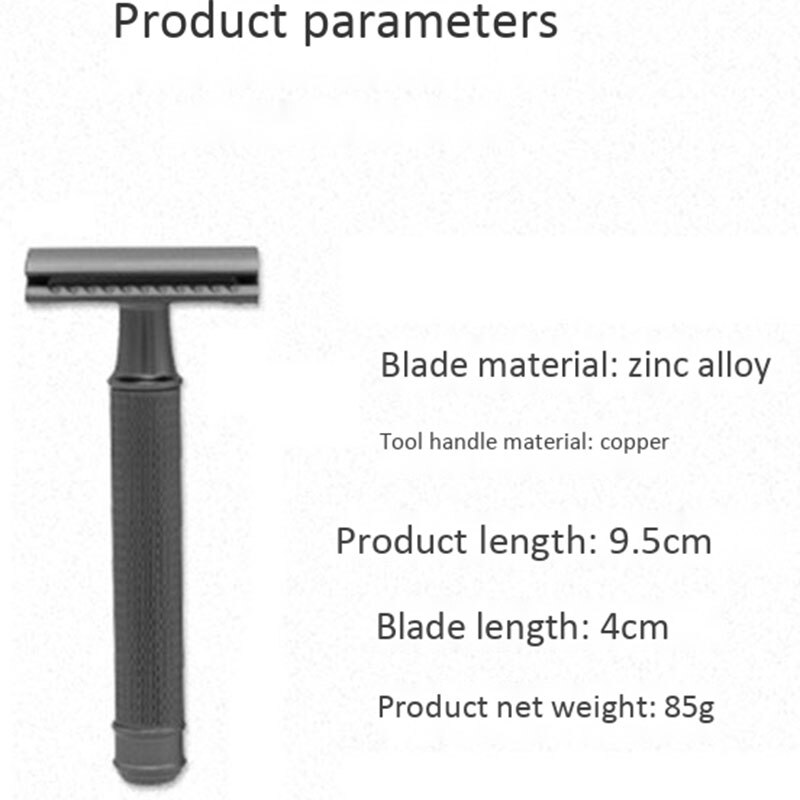 Short Handle Clic Safety Razor Double Edge Mens Shaving Razor Box Pack Handle 1 Razor & 5 Blades for Man