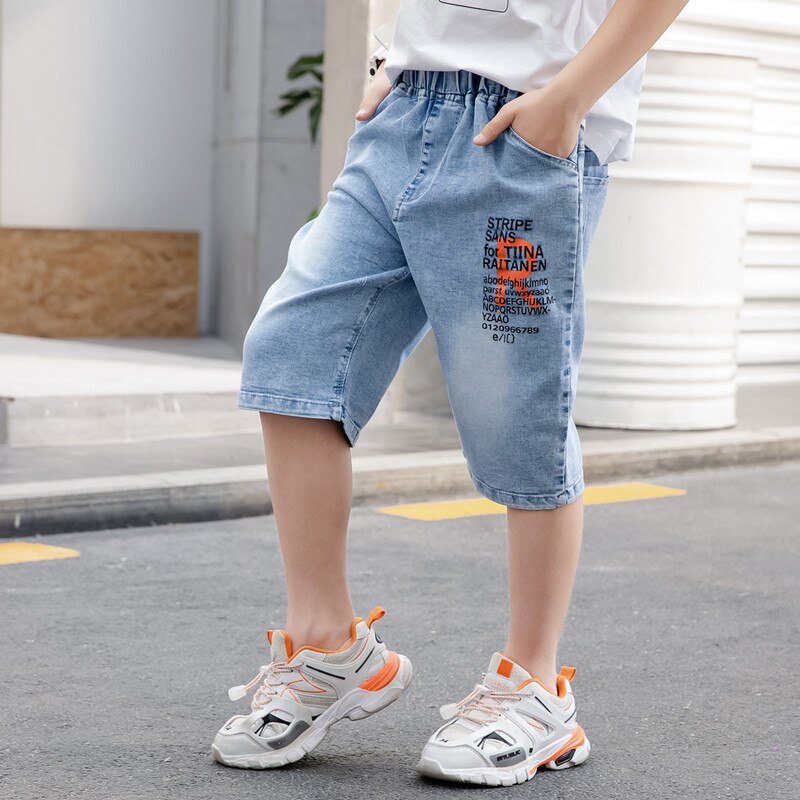 2022 ragazzi ragazza Jeans a zampa larga elasticizzati a gamba larga pantaloni per bambini in Denim con taglio a stivale capispalla per bambini pantaloni lunghi abbigliamento per ragazza