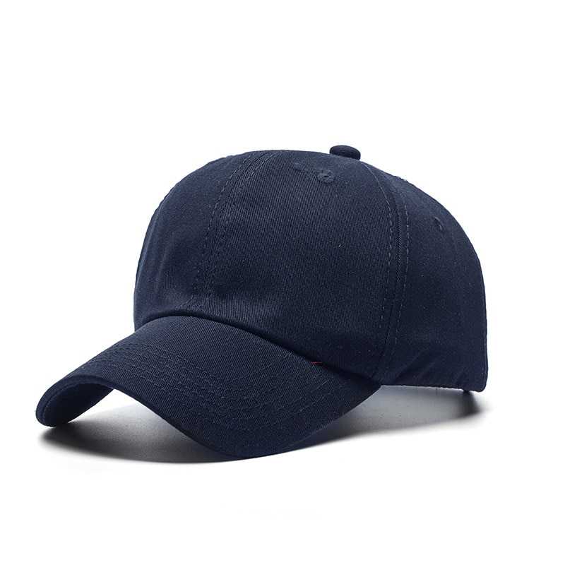 Berretto da Baseball estivo da uomo di grandi dimensioni con cappello da sole rapido e asciutto da uomo cappelli sportivi in cotone Snapback 56-60cm 58-63cm: Soft Cotton Navy / 56-60cm