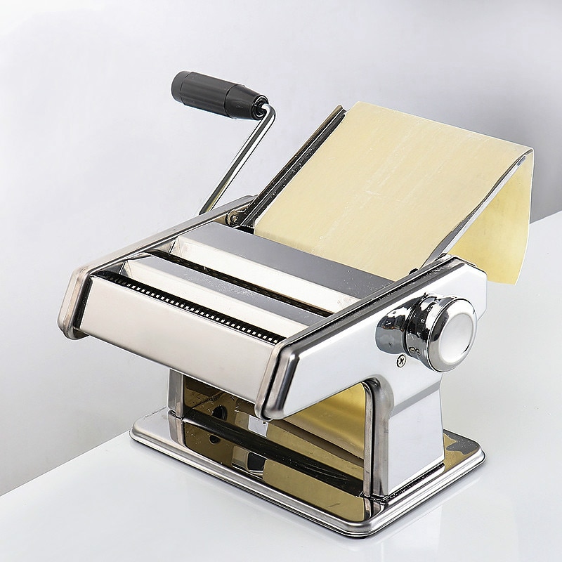 Stainless Steel Pasta Electric Manual Dual Use Noodle Maker Handmade Spaghetti Noodles Press Machine Roller Dough Cutter