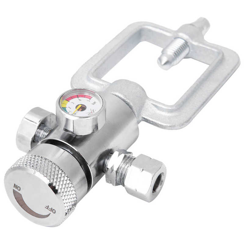 Air Pressure Regulator Alloy Chrome-Plated Acetylene Pressure Reducer Acetylene Pressure Gauge Regulator