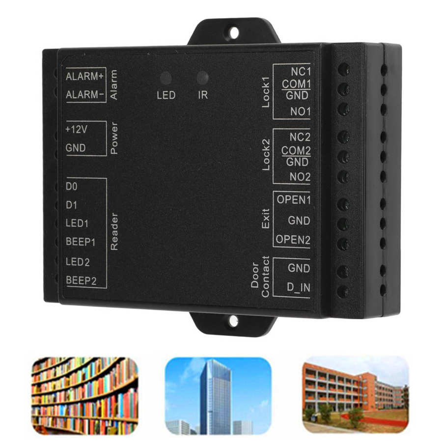 Door Buzzer Entry System Double Door Access Controller Support Multiple Data for Residential Quarters Office Buildings