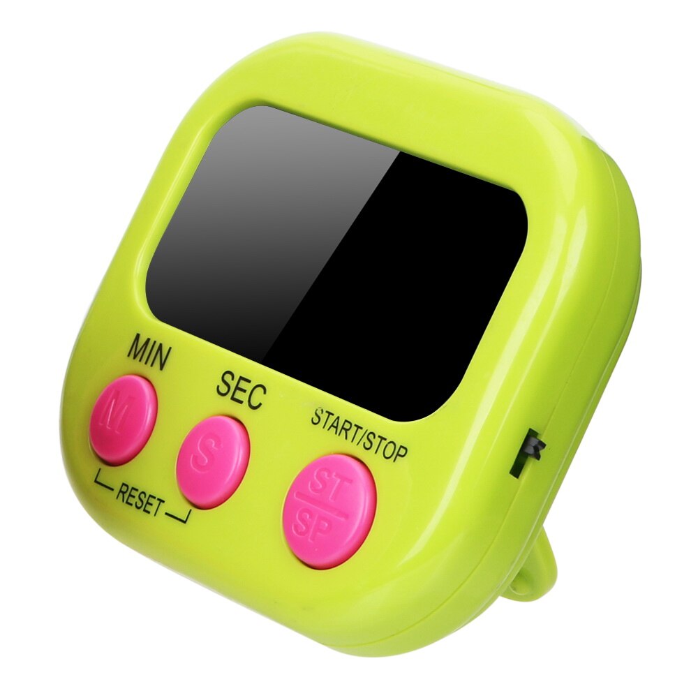 HILIFE Magnetic LCD Digital Kitchen Timer Kitchen Countdown Timer Alarm with Stand Practical Cooking Count Down Clock: Green