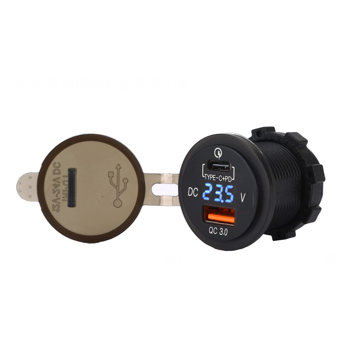 Fast USB PD Type C PD Car Charger with USB Power 2.0 & Quick Charge 3.0 QC3.0 QC 3.0 for Car Boat Marine Rv Mobile: Blue