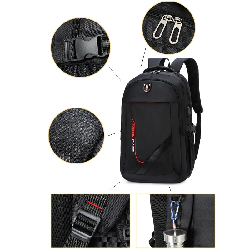 Travel Multifunction Bag Zipper Open Bag Men's Backpack Laptop Male Backpacks Bags