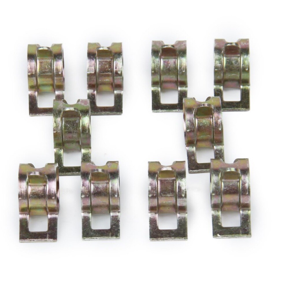 10 stk 6-15mm fjederbånd type brændstof vakuumslange silikone rør rør klemme clip stål zinkbelagte klemmer biltilbehør