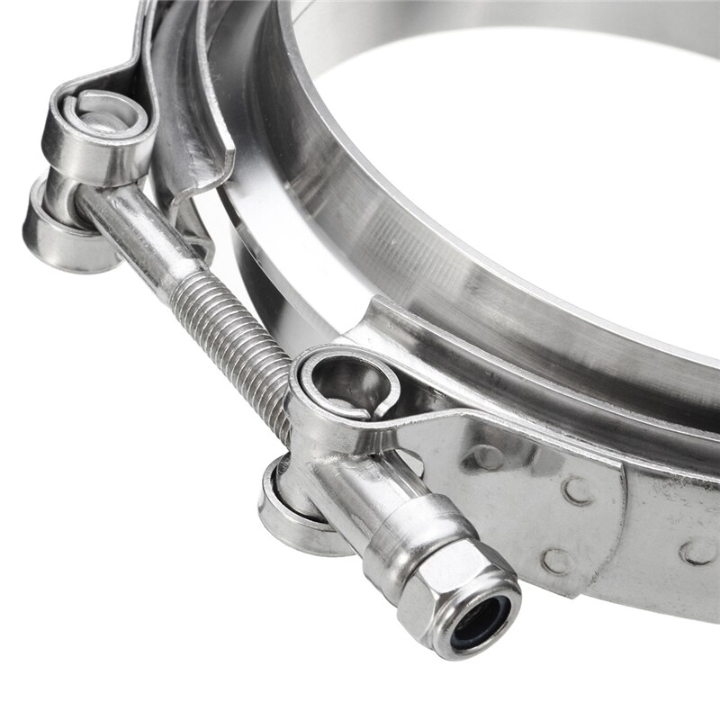 5" Inch V Band Clamp Turbo Exhaust Down Pipe 304 Stainless Steel with