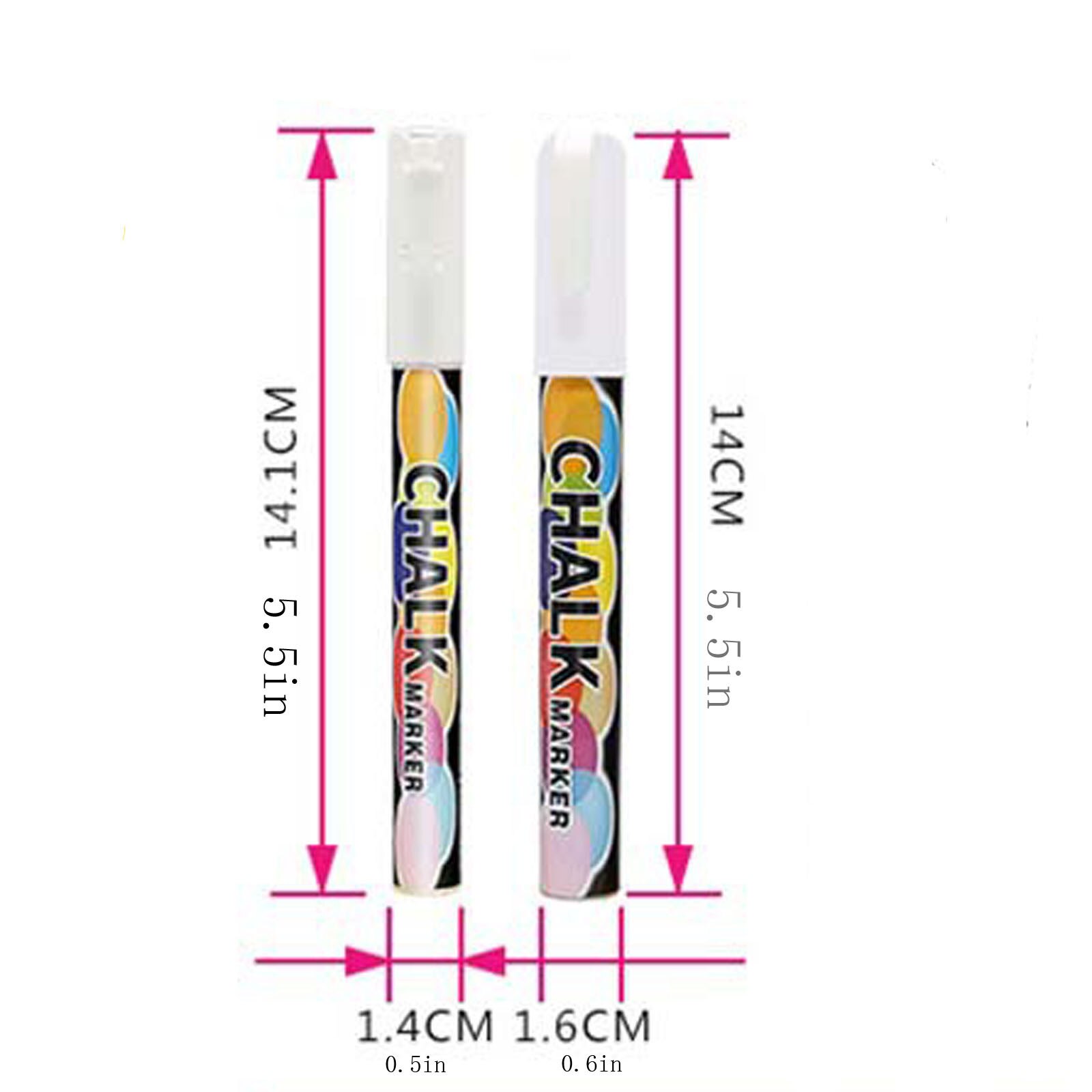 4- farver dobbelt linje pen highlighter fluorescerende marker slik farve studerende flerfarvet hånd note pen til skoleplakat #40