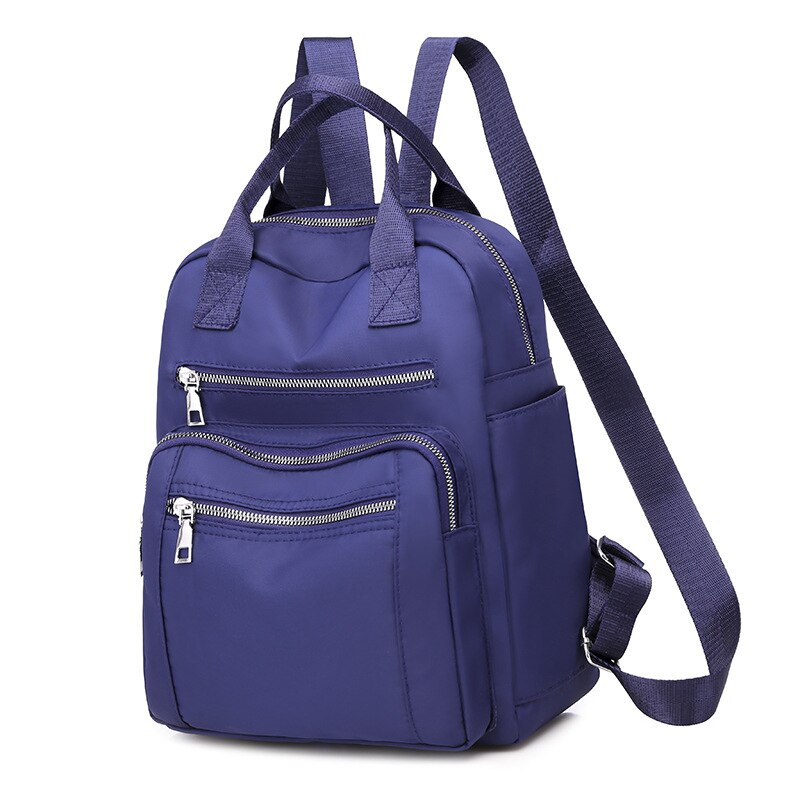 Einfache Oxford Tuch Rucksack Fluss Reise Frauen Tasche Einkaufen Neue Stil Rucksack Frauen: dunkel blau