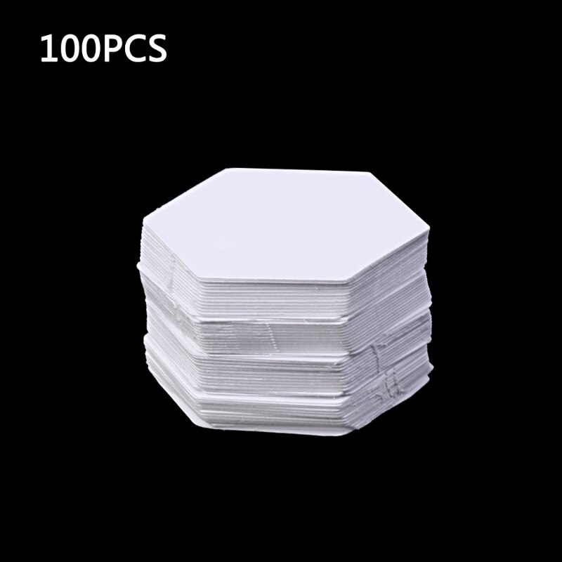 100Pcs Hexagon Sjablonen Voor Patchwork Papier Quilten Naaien Craft Diy Zes Maten