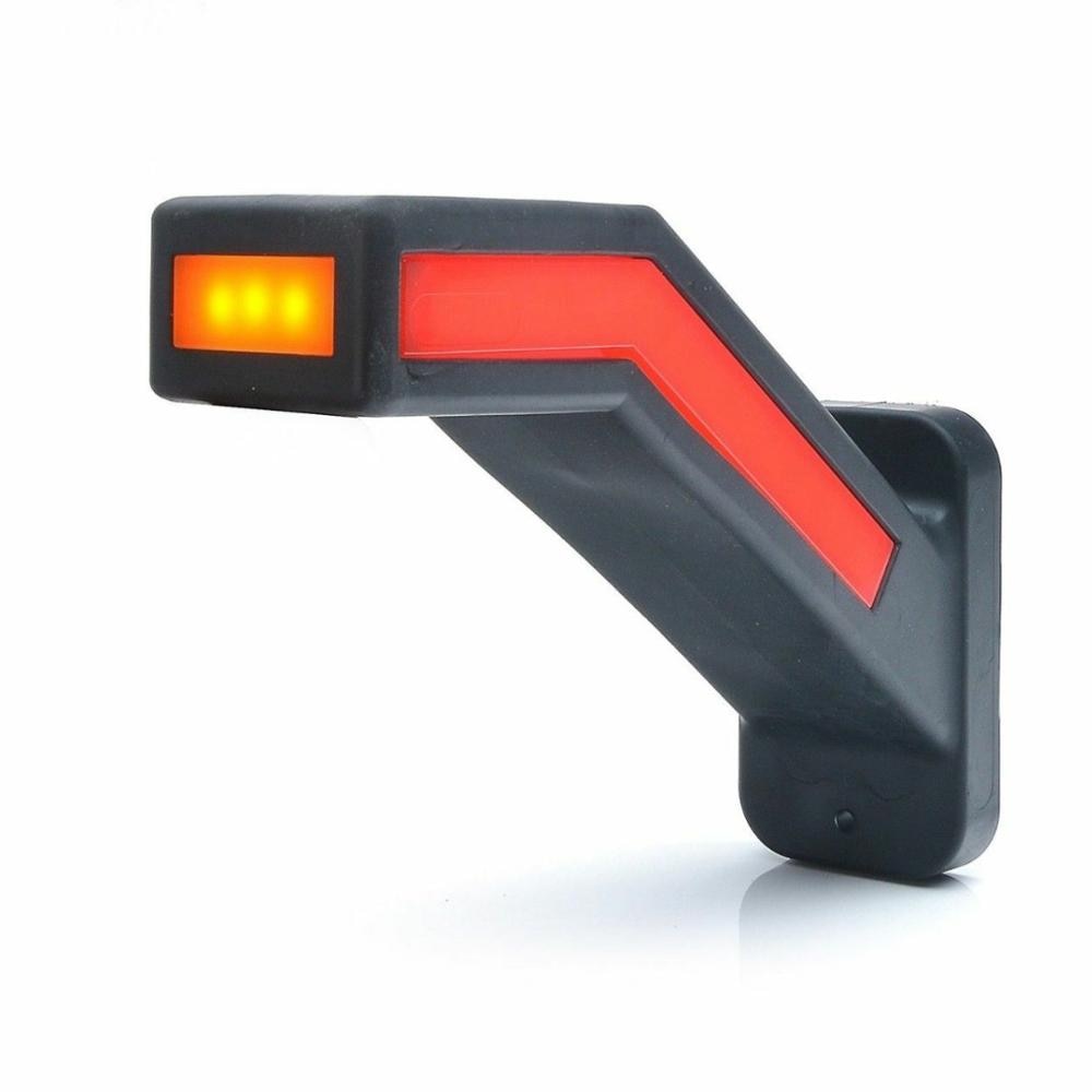 Fuleem Universal 2PCS LED Neon Stalk Side Marker Light 12V 24V Truck Trailer Position Lamp Waterproof