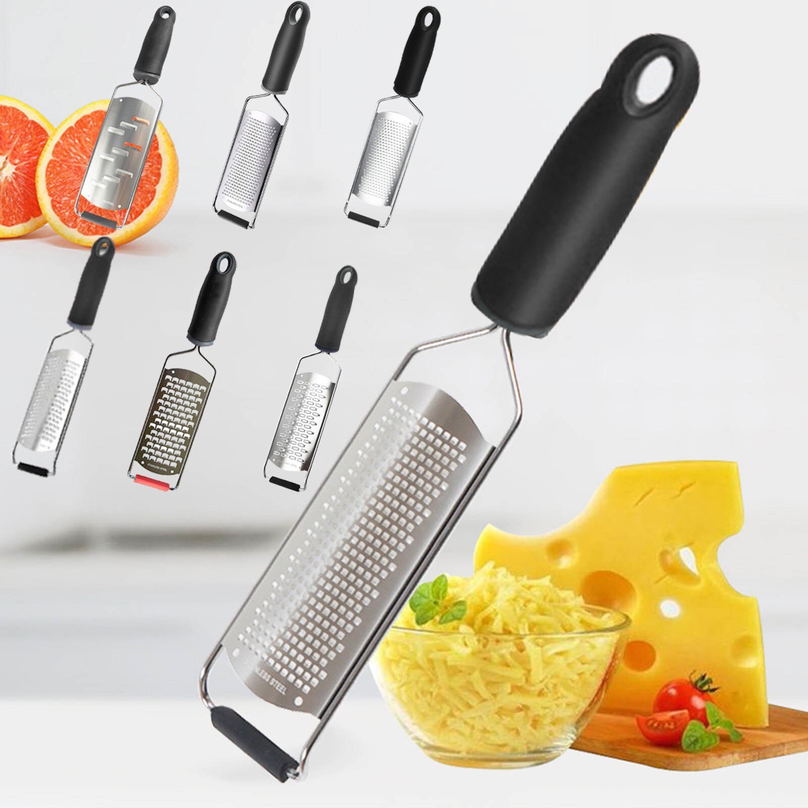 Multifunctional Cheese Cutter Cheese Grater, Hand-held Stainless Steel Zester for Kitchen - Multi-purpose Kitc kitchen tools c50