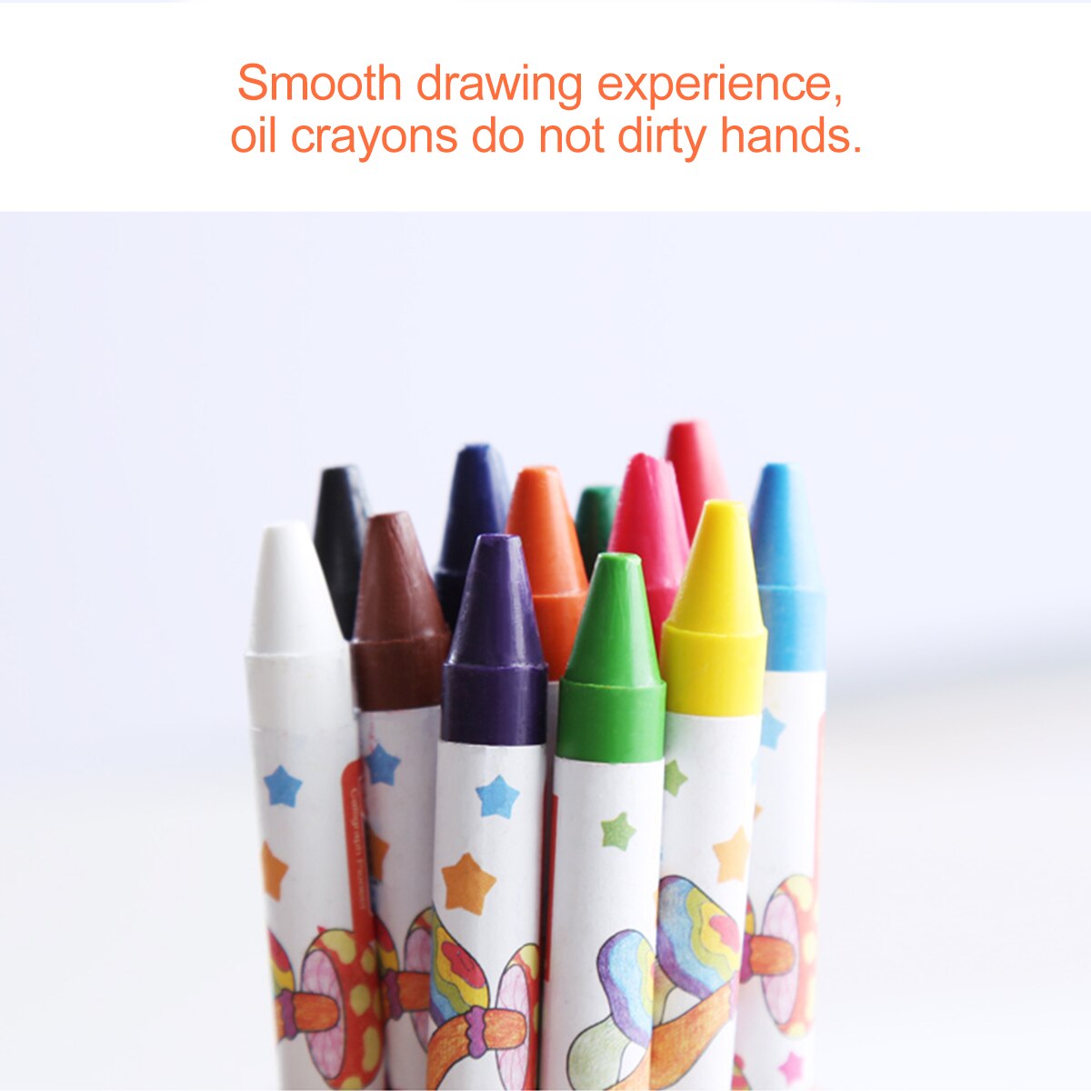 Juego de 8 ceras de colores para colorear, crayones no tóxicos, suministros de Arte de Pastel de aceite para Niños Estudiantes Adultos, pintura de dibujo, papelería