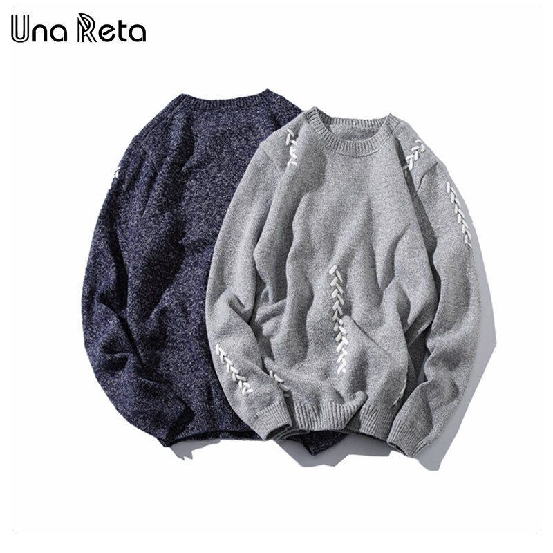 Una reta herrtröja höst vinter handträning casual pullover herrtröja pull homme plus size tröja herr