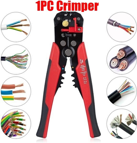 280/480/1200PCS Assorted Wire Crimp Terminals Electrical Wire Connectors Kit Or 1PC Crimper