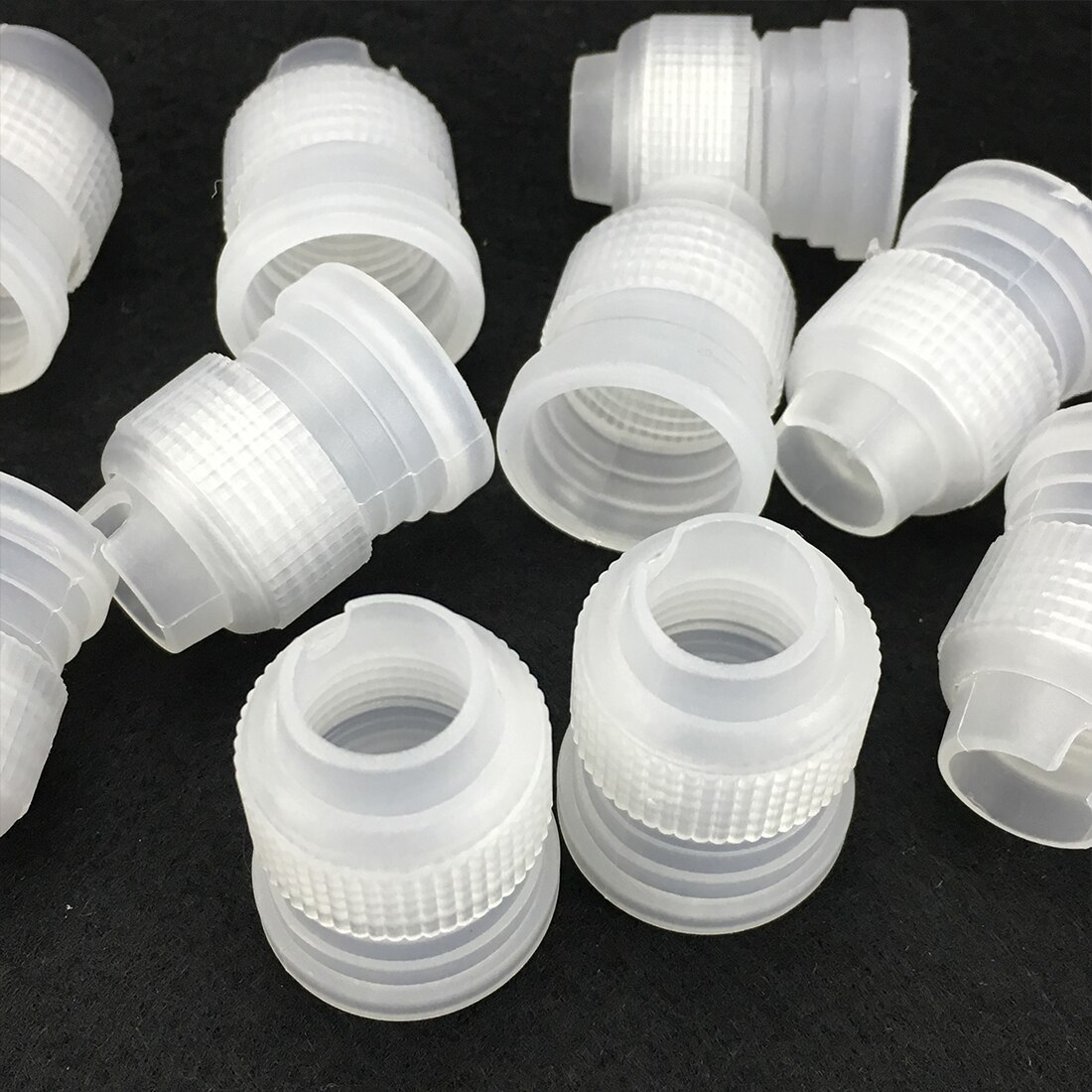 10 Stks/set Pastry Icing Piping Koppelingen Plastic Bakken Cake Decorating Icing Pastry Tassen Tips Nozzles Adapter Gereedschap Cake Gereedschappen