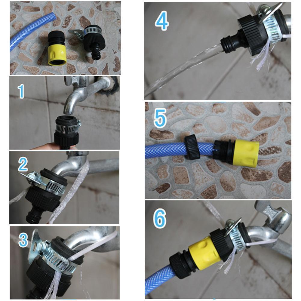 Tuinslang Adapter Multifunctionele Universal Tuin Tuinslang Tap Connector Mixer Keuken Bad Tap Kraan Adapter O-Ring Water