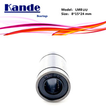 Lm8uu 1pc lm8 lineaarilaakeri 8 x 15 x 24 mm lm8 uu 3d tulostimelle lineaarilaakeri  sm8uu