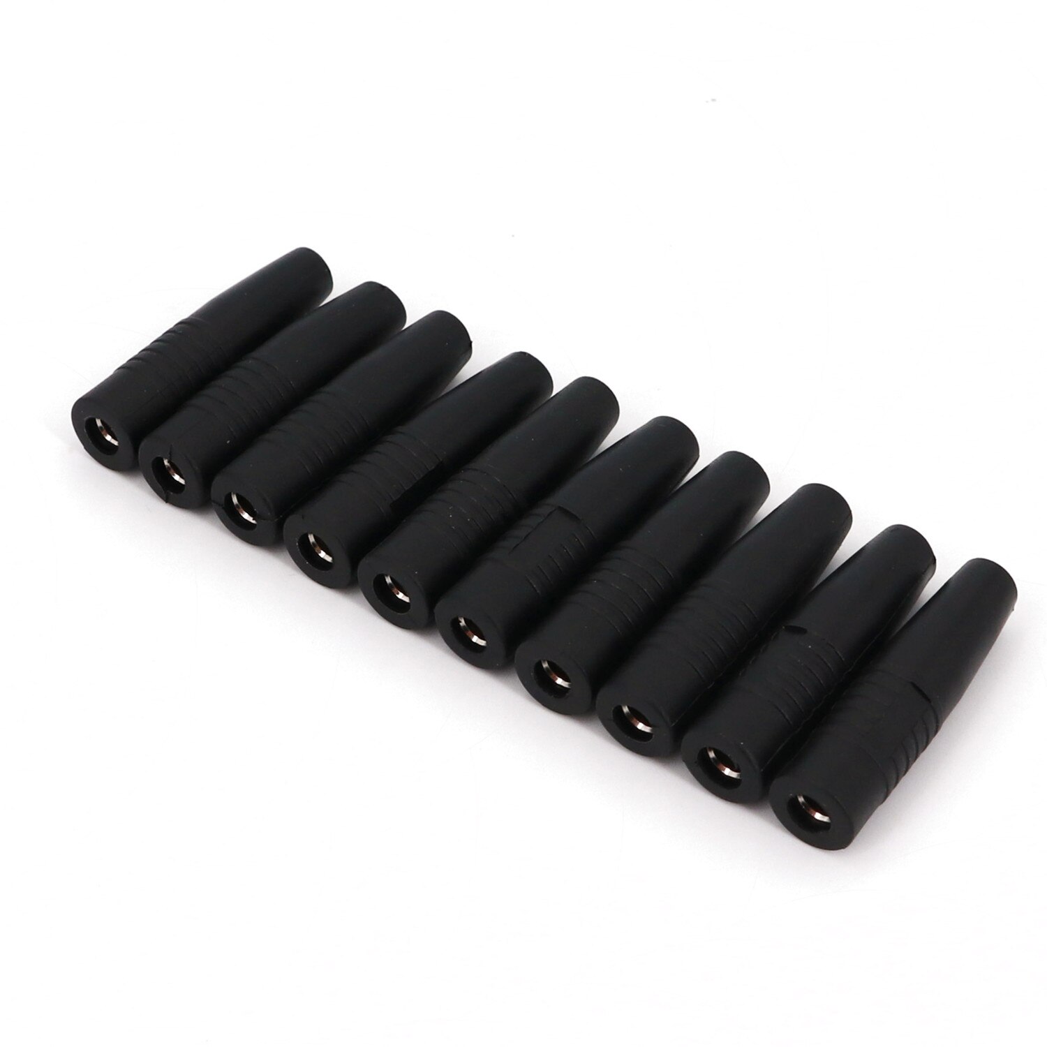 10Pcs Brass 4mm Insulated Banana Female Jack Plug Wire Solder Connector: 10Pcs Black