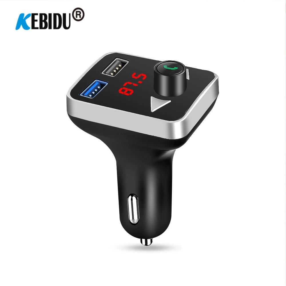 USB AUX Bluetooth FM Transmitter MP3 Player Handsfree Car Kit 3.1A Dual USB Charger Power Adapter TF Card Play For Car DVR Radio