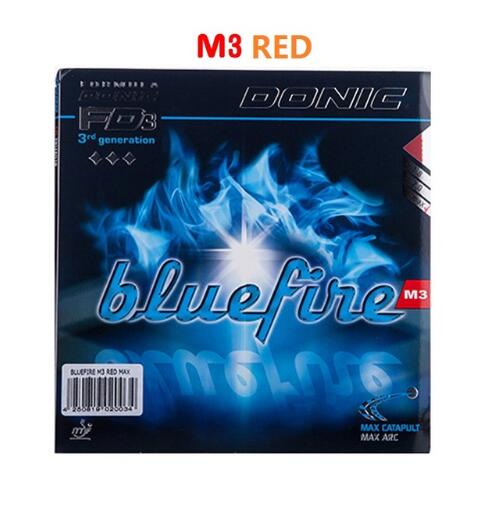 Donic Originele Blue fire M1/M2/M3 Bluefire Pips-in BLAUW SPONS Tafeltennis Rubber Sterke Spin puistjes In Ping Pong Rubber: M3 red