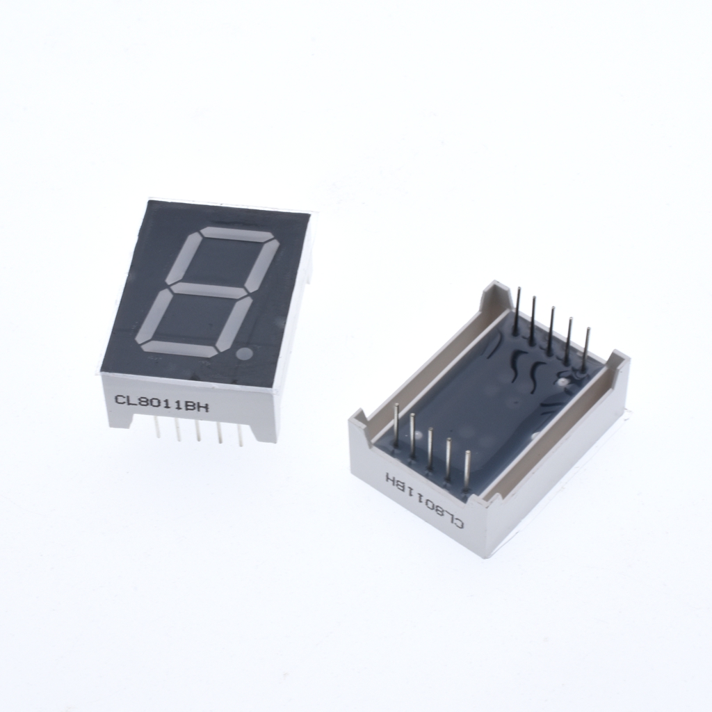 10 Pcs 1 Bit 0.8 Inch Digitale Buis Led Display Rood Licht 7 Segment Common Cathode/Anode 10PIN