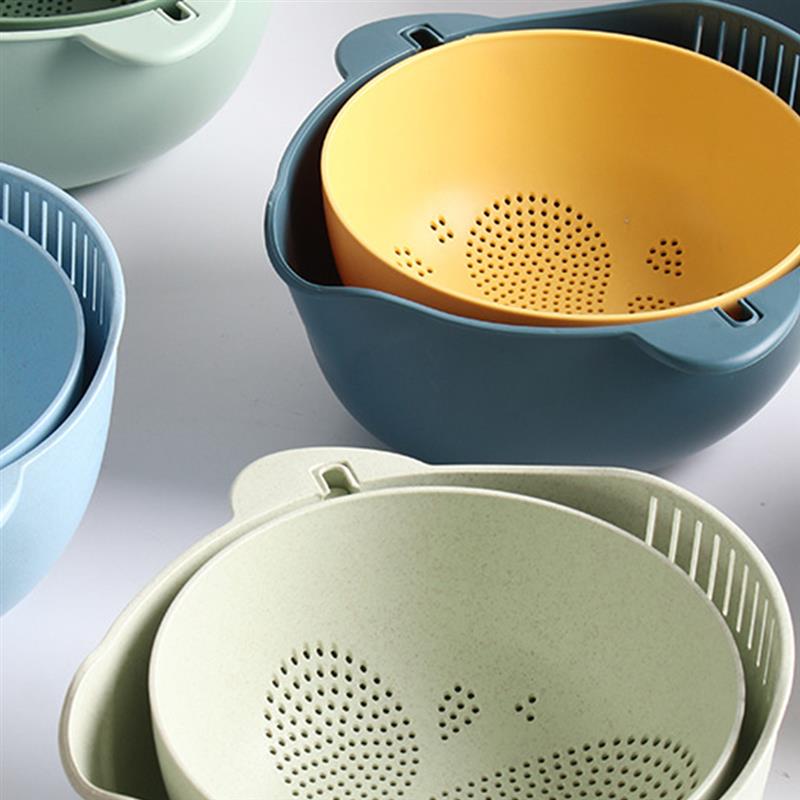 Keuken Zeef/Vergiet Kommen Set Praktische 2 In 1 Groente Zeef Kom Wassen Kom Keuken Gereedschap