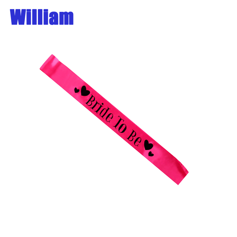 Hen Party Bride to Be Satin Ribbon Sash for Wedding Party Bachelorette Sash Bridal Shower Decorations Wedding Accessories: Style 13