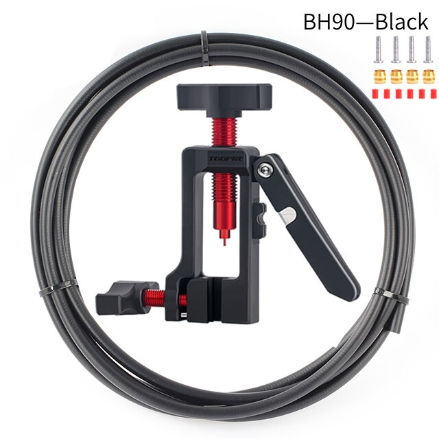 2 em 1 bicicleta hidráulica disco de freio óleo agulha ferramenta driver mangueira cortador cabo alicate oliva conector inserção bh59 bh90 instalar imprensa: Nylon BH 90 Set