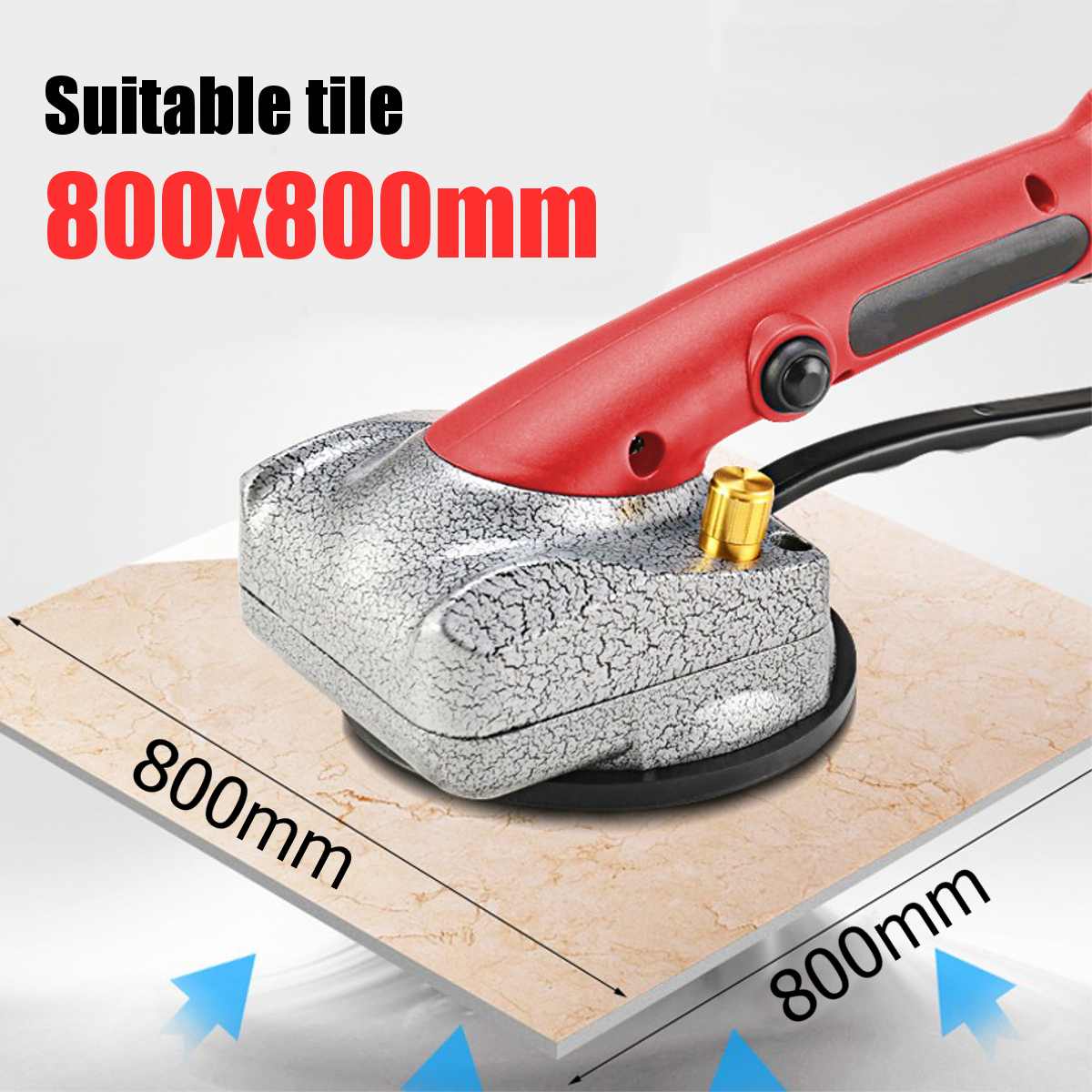 Verstelbare 1000W Tegels Tegels Machine Tegels Vibrator Zuignap Portable Automatische Floor Vibrator Nivellering Tool Met Batterij