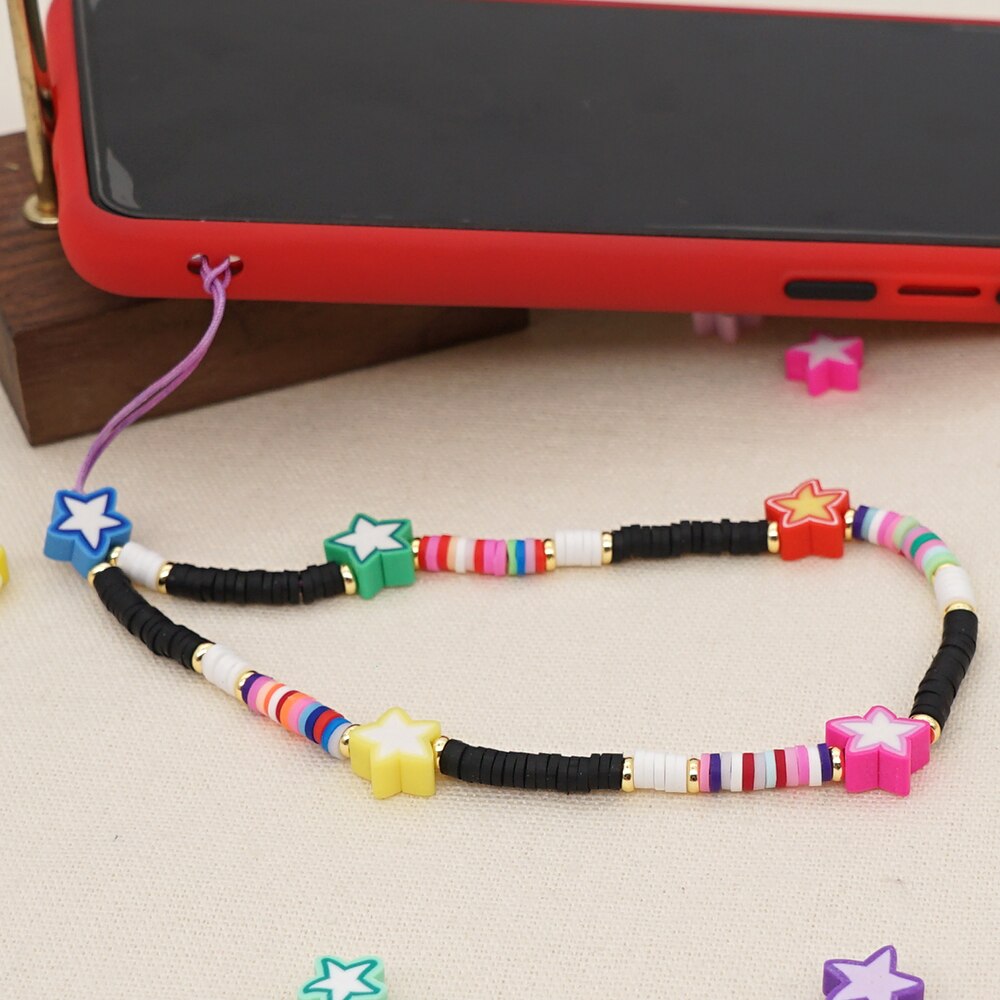 Go2Boho Pols Ketting Voor Telefoon Houder Zomer Strand Telefoon Chains Leuke Fruit Band Vrouwen Kleurrijke Polymeer Klei Heishi Kralen Lanyard: RT-K210025A