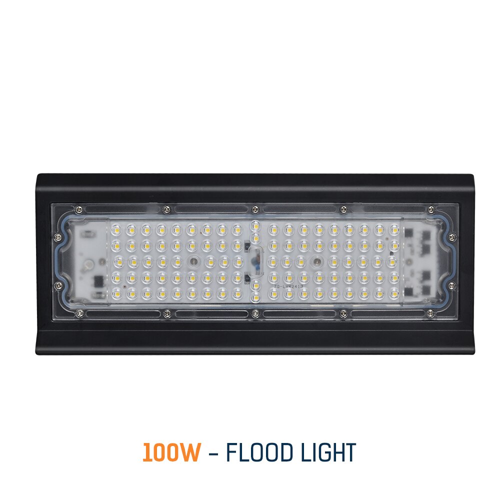 Projecteur LED ultramince, conforme à la norme IP66, éclairage d'extérieur, idéal pour un chantier, 50/100W, ac 220v: 100W Cold White