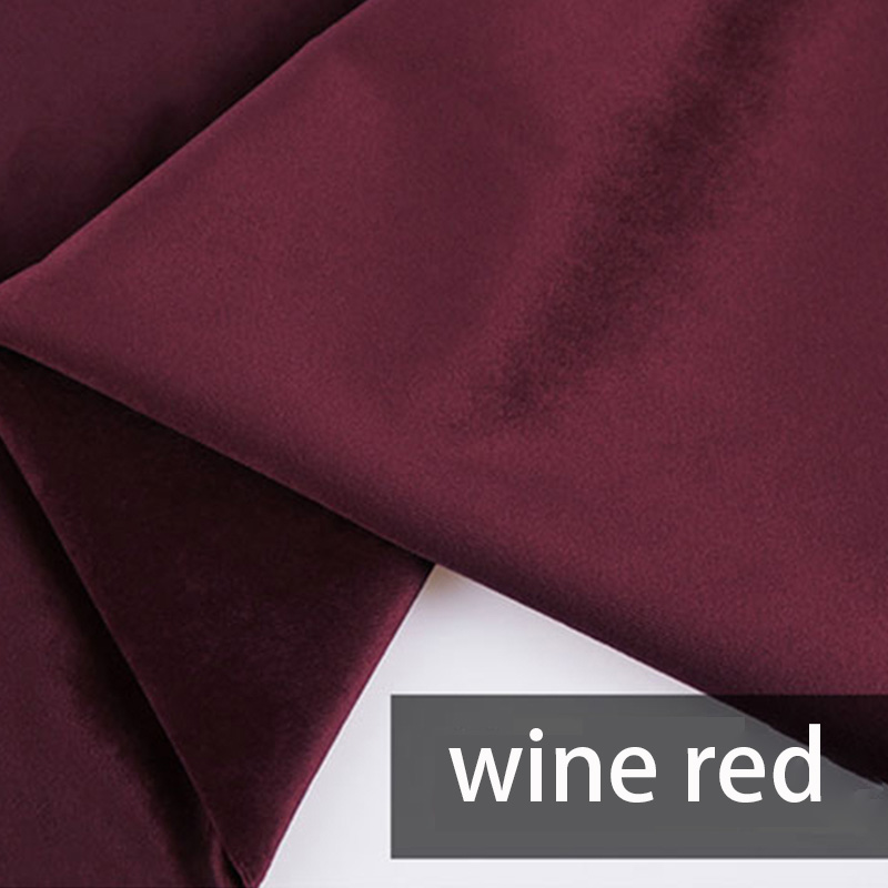 1/3/5M 14 colores tela de terciopelo DIY para coser ropa textil para el hogar funda de almohada sofá cortina decoración fondo terciopelo: M / marrón