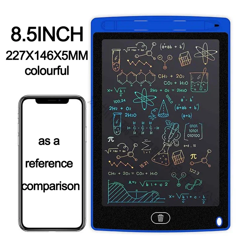 Tableta de escritura LCD de 4,4/8,5/pulgadas, tablero de dibujo para niños, Bloc de dibujo de grafiti, juguetes, pizarra de escritura a mano, tablero de dibujo mágico, juguete para: Borgoña