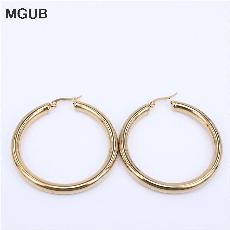 316L stainless steel jewelry earrings Gold color female Hoop earrings for Women LH143