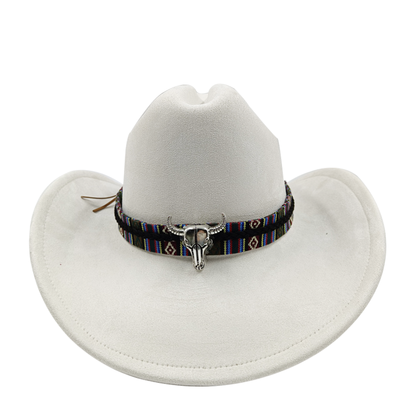 Cappello da cowboy viola nuovi accessori per cappelli da cowboy cappello da cowboy cappello in materiale scamosciato nuovo cappello da cavaliere da uomo e da donna tutto'aperto: trasparente