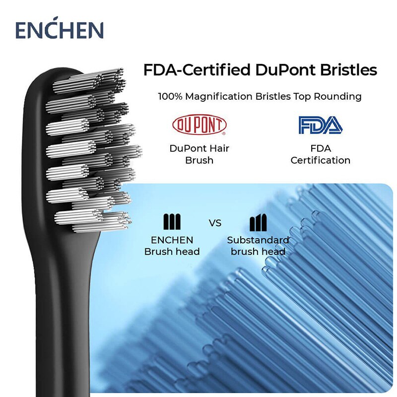 Enchen Aurora T + Sonic Elektrische Tandenborstel IPX7 Niveau Waterdicht Oplaadbare Gevoelige Upgrade Arrivial Originele